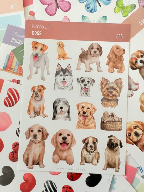 Dogs Sticker Sheet 035