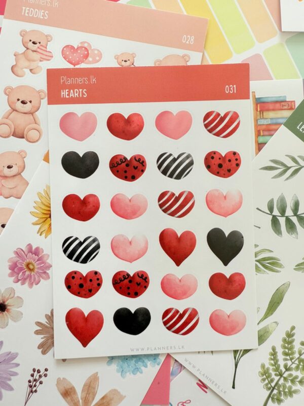 Hearts Sticker Sheet 031