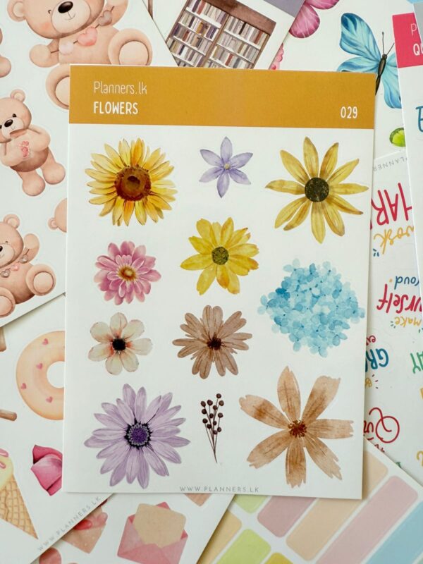 Flowers Sticker Sheet 029