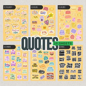 Quotes Sticker Pack [10 sheets]
