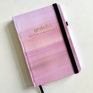 Grateful.  - Gratitude & Self Care Journal - Pink sunset